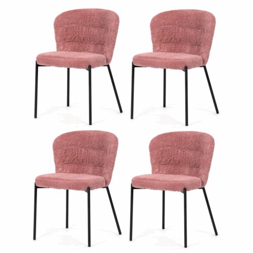 Étkezőszék garnitúra Bouclé CT-W1077 PINK2