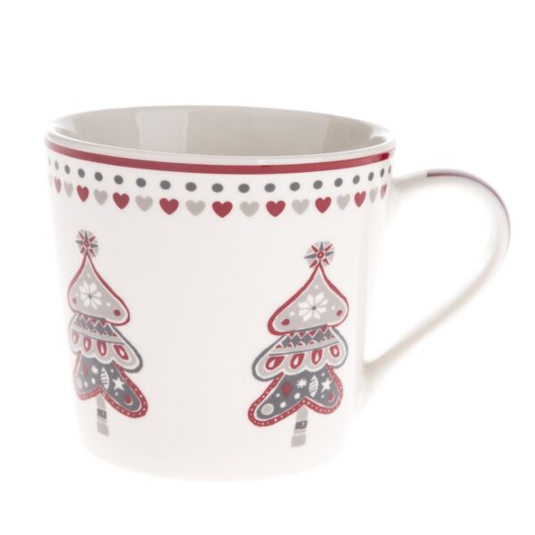 Fa karácsonyi porcelán bögre