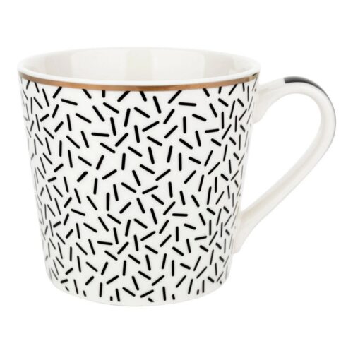Florina Black Avenue Astoria porcelán bögre
