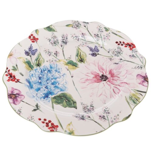 Flower Garden porcelán lapostányér
