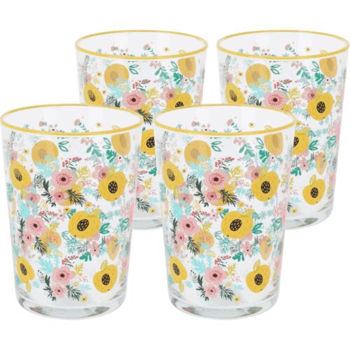 Flowers & Fruits 4 db-os pohárkészlet 510ml