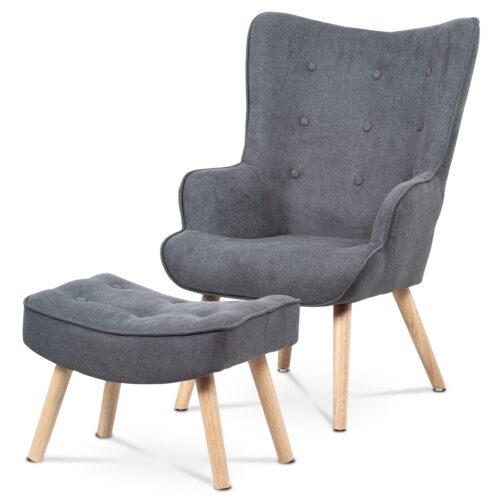 Fülkés fotel lábtartóval GREY2