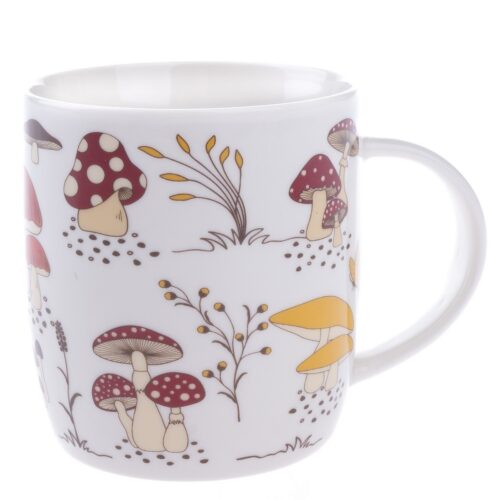 Gombák porcelán bögre