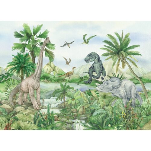 Gyermek fotótapéta Színes Dino 252 x 182 cm