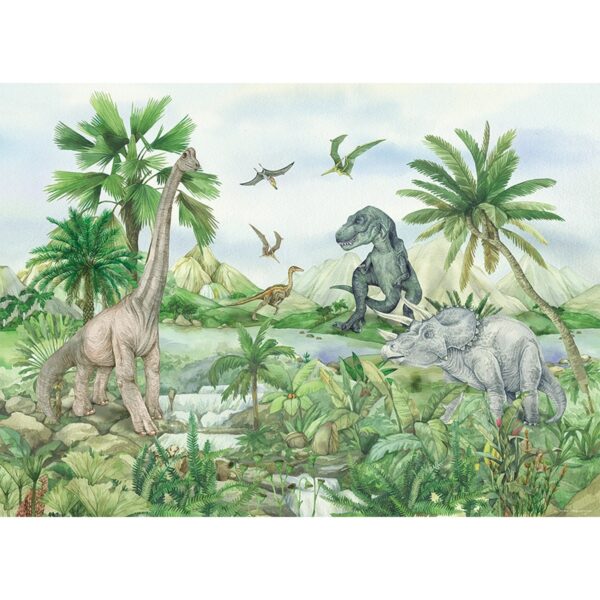 Gyermek fotótapéta Színes Dino 252 x 182 cm