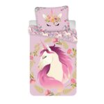 Gyermek pamut ágyneműUnicorn flowers