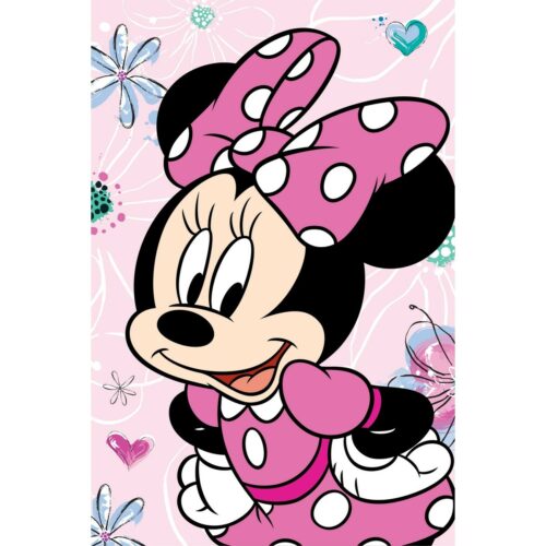 Jerry Fabrics Minnie Flowers 02 gyerek takaró