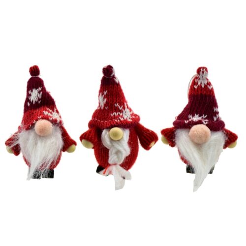 Karácsonyi díszek készlet Kötött törpék
