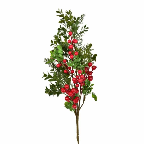 Karácsonyi díszített ág Navara