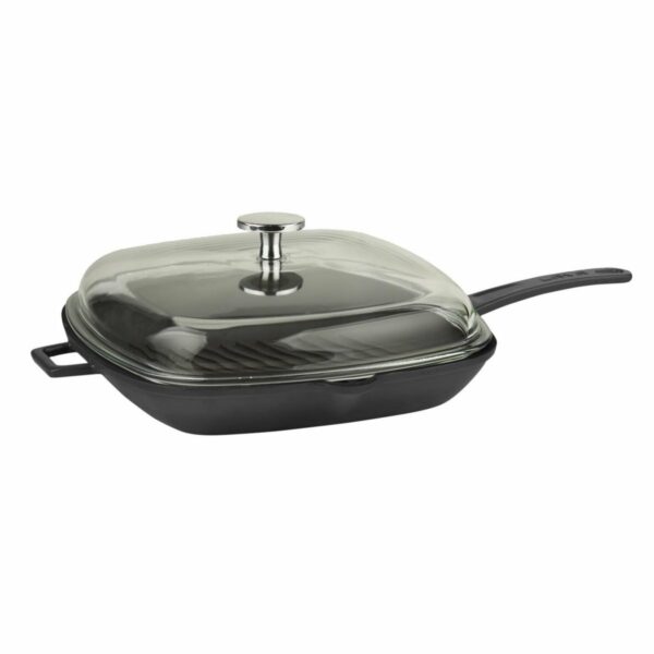 LAVA fém öntöttvas grillserpenyő fedővel