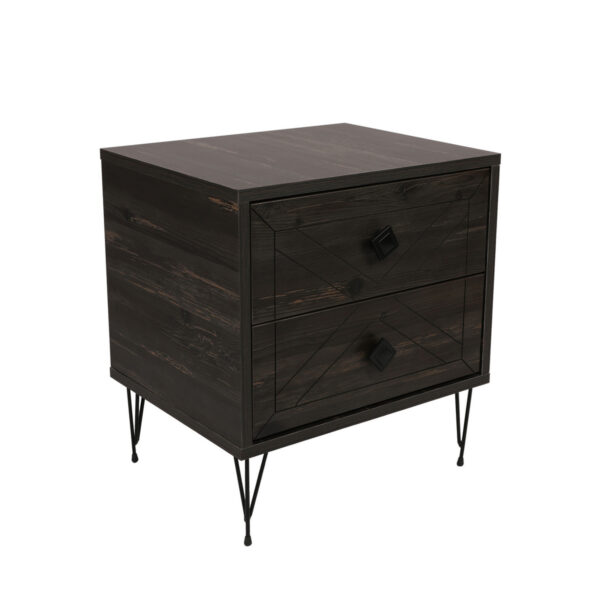 Luna Dark Brown éjjeliszekrény