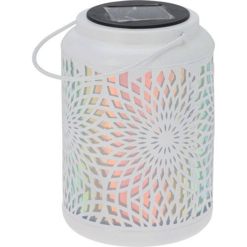 Mandala napelemes LED lámpa fehér