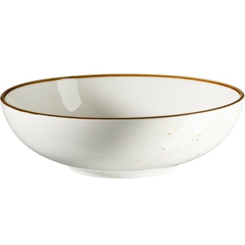 Mäser Bowl Pintar Fehér barna pöttyök 22 cm