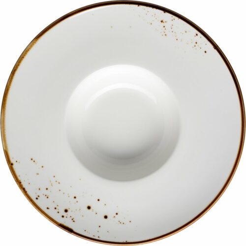 Mäser Gourmet tányér Pintar Fehér barna pöttyök 26cm