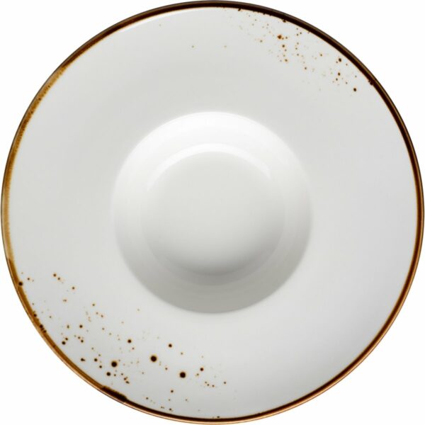 Mäser Gourmet tányér Pintar Fehér barna pöttyök 26cm