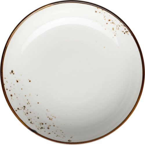Mäser Mélytányér Pintar Fehér barna pöttyös 21 cm