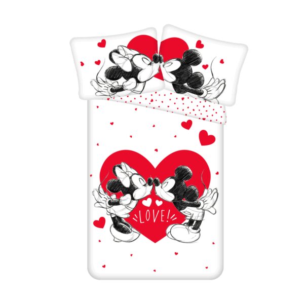 Mickey and Minnie Love 05 gyerek pamut ágyneműhuzat