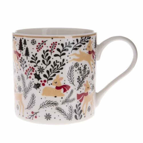 Mistletoe karácsonyi porcelán bögre