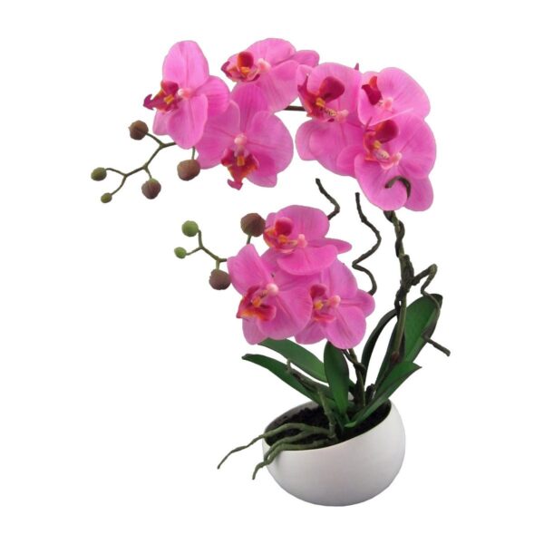 Mű orchidea virágtartóban