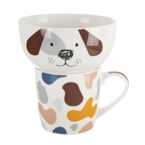 Orion porcelán bögre tállal Dog