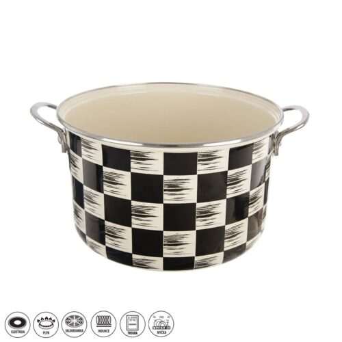 Orion zománcozott edény Chessboard Lem
