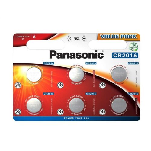Panasonic CR-2016EL/6BW akkumulátor készlet