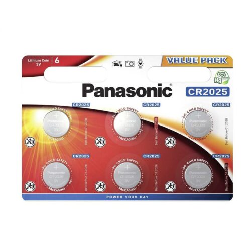 Panasonic CR-2025EL/6BW akkumulátor készlet