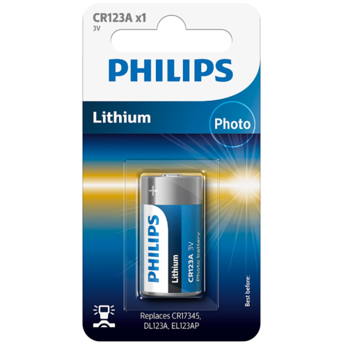 Philips akkumulátor CR123A 3 V