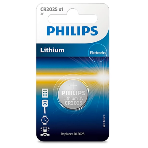 Philips akkumulátor CR2025 3 V