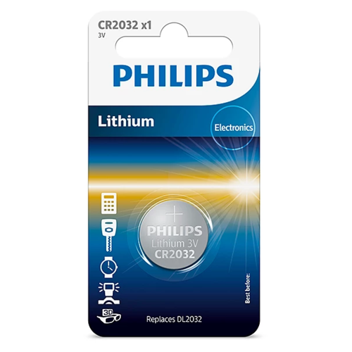 Philips akkumulátor CR2032 3 V