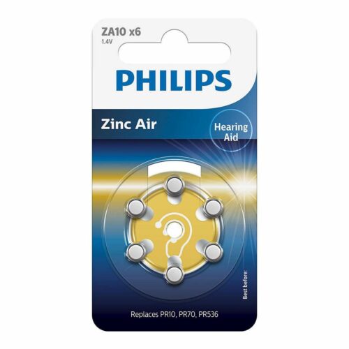 Philips hallókészülék akkumulátorok ZA10 1