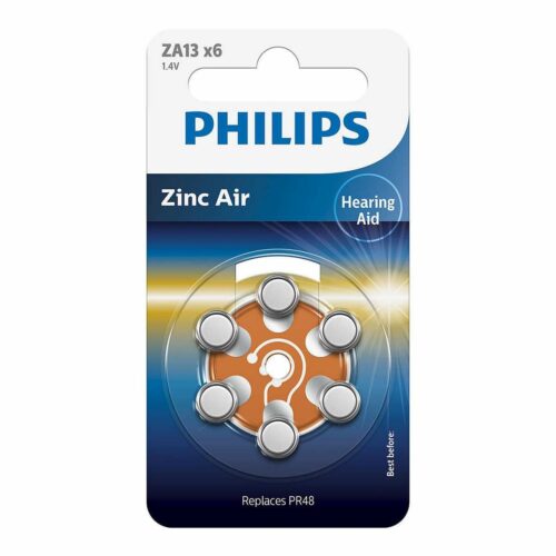 Philips hallókészülék akkumulátorok ZA13 1