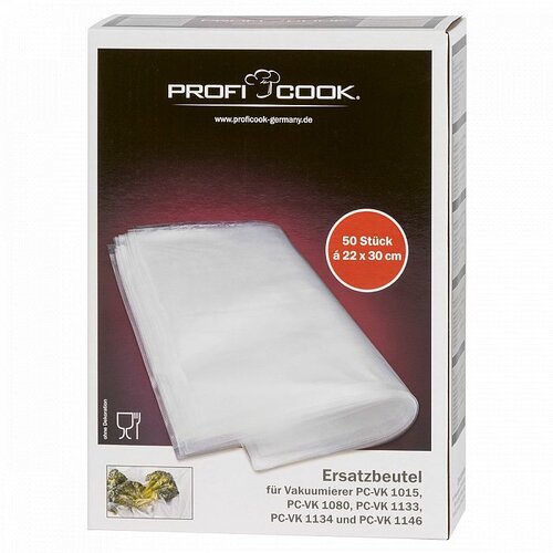 ProfiCook VK 1015 vákuumzacskók 22 x 30 cm