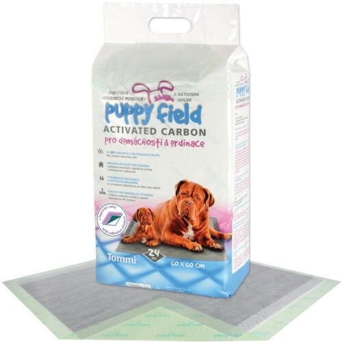 Puppy Field Higiéniai betétek kutyáknak aktívszénnel 24 db