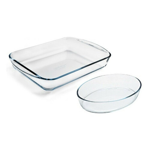 Pyrex üveg sütőedény készlet 2 db