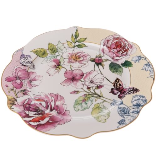 Roses porcelán lapostányér