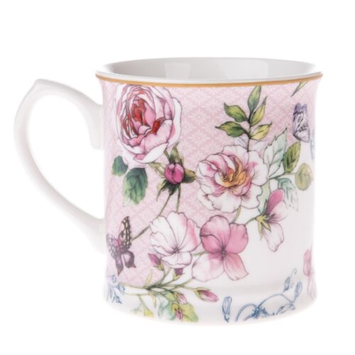 Rózsa porcelán bögre