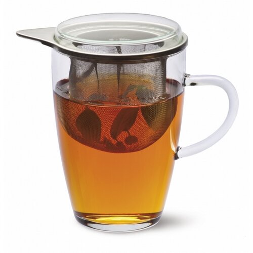 Simax 179 Tea for one üvegbögre szűrővel és fedéllel 0