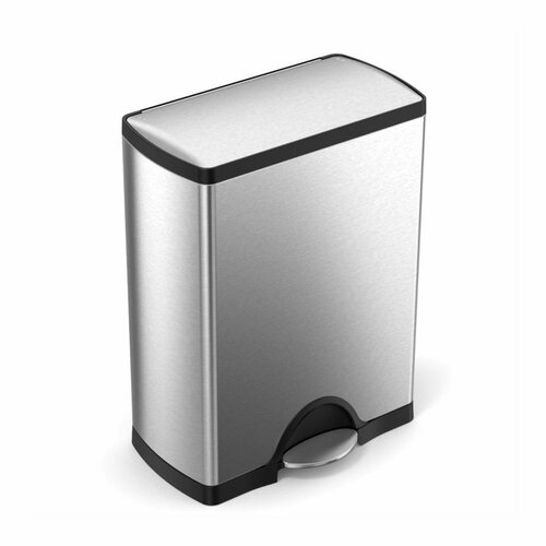 Simplehuman Téglalap alakú pedálos kuka szelektívhulladékgyűjtéshez 46 l