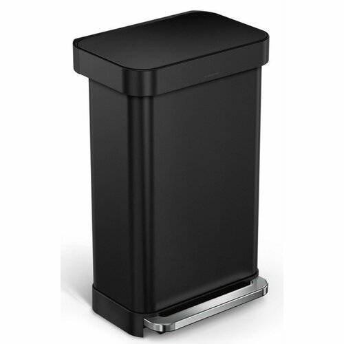 Simplehuman téglalap alakú pedálos szemetes 45 l