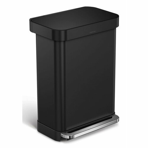 Simplehuman téglalap alakú pedálos szemetes 55 l