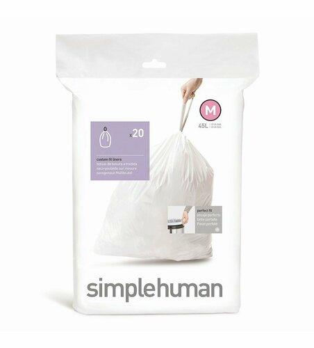 Simplehuman zsák szemeteskosárba M 45 l