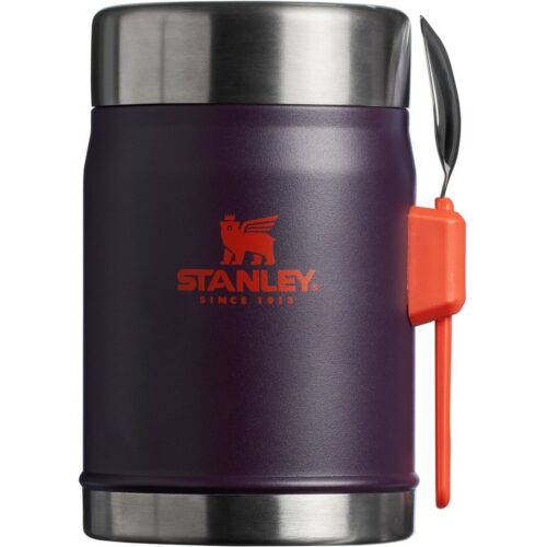 Stanley étkezési termosz 400 ml kanállal/villávalPlum
