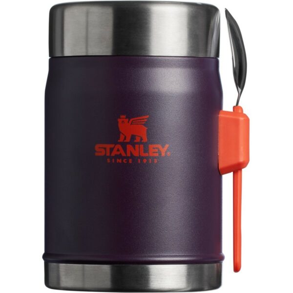 Stanley étkezési termosz 400 ml kanállal/villávalPlum