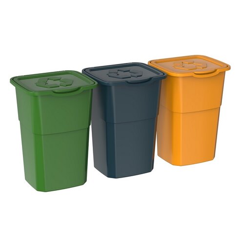 Szemétkosár szelektív hulladékgyűjtésre Eco 3 Master 50 l