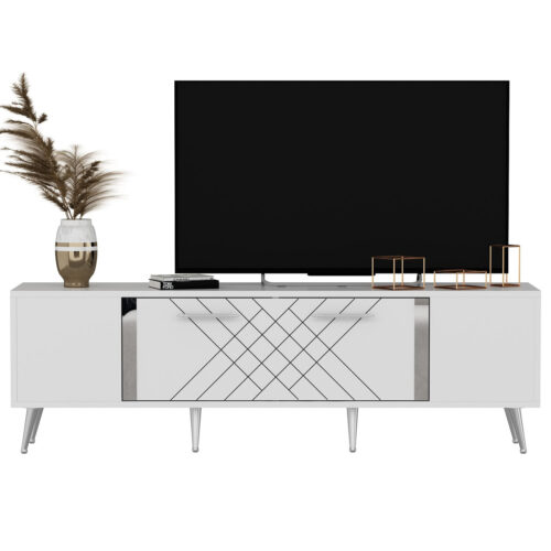 TV asztal Detas White