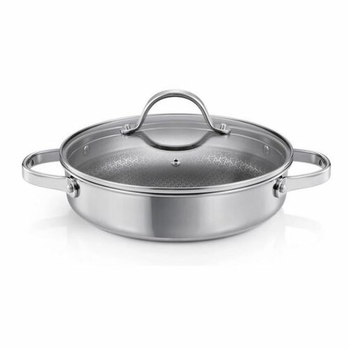 Tescoma SteelCRAFT mély serpenyő fedővel  átmérő 24 cm