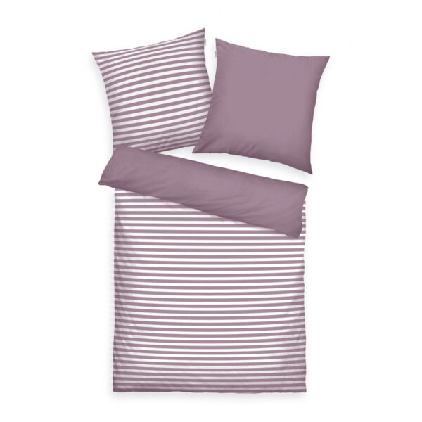 Tom Tailor Cozy Mauve & Crisp White pamut ágyneműhuzat