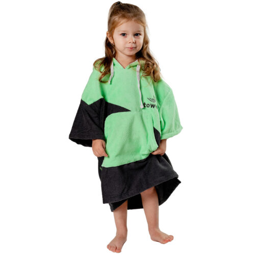 Towee Surf Double gyerek poncsó zöld