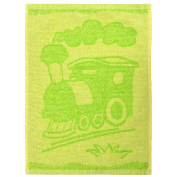 Train green gyermek törölköző